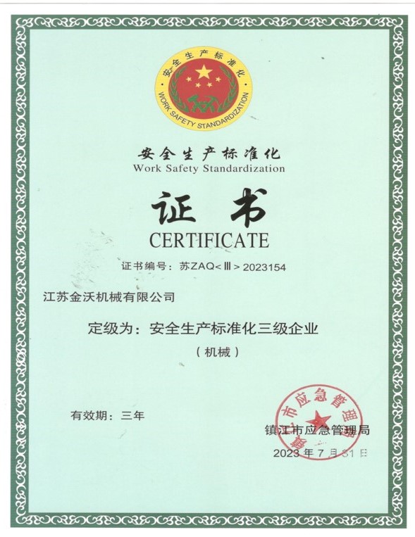 Safety Production Standardization Enterprise