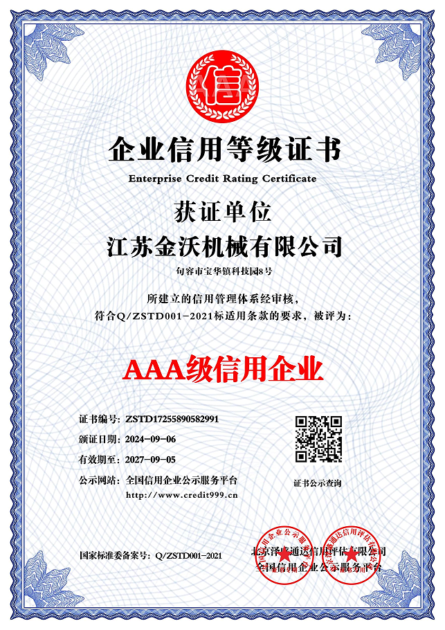 Credit Rating Certificate